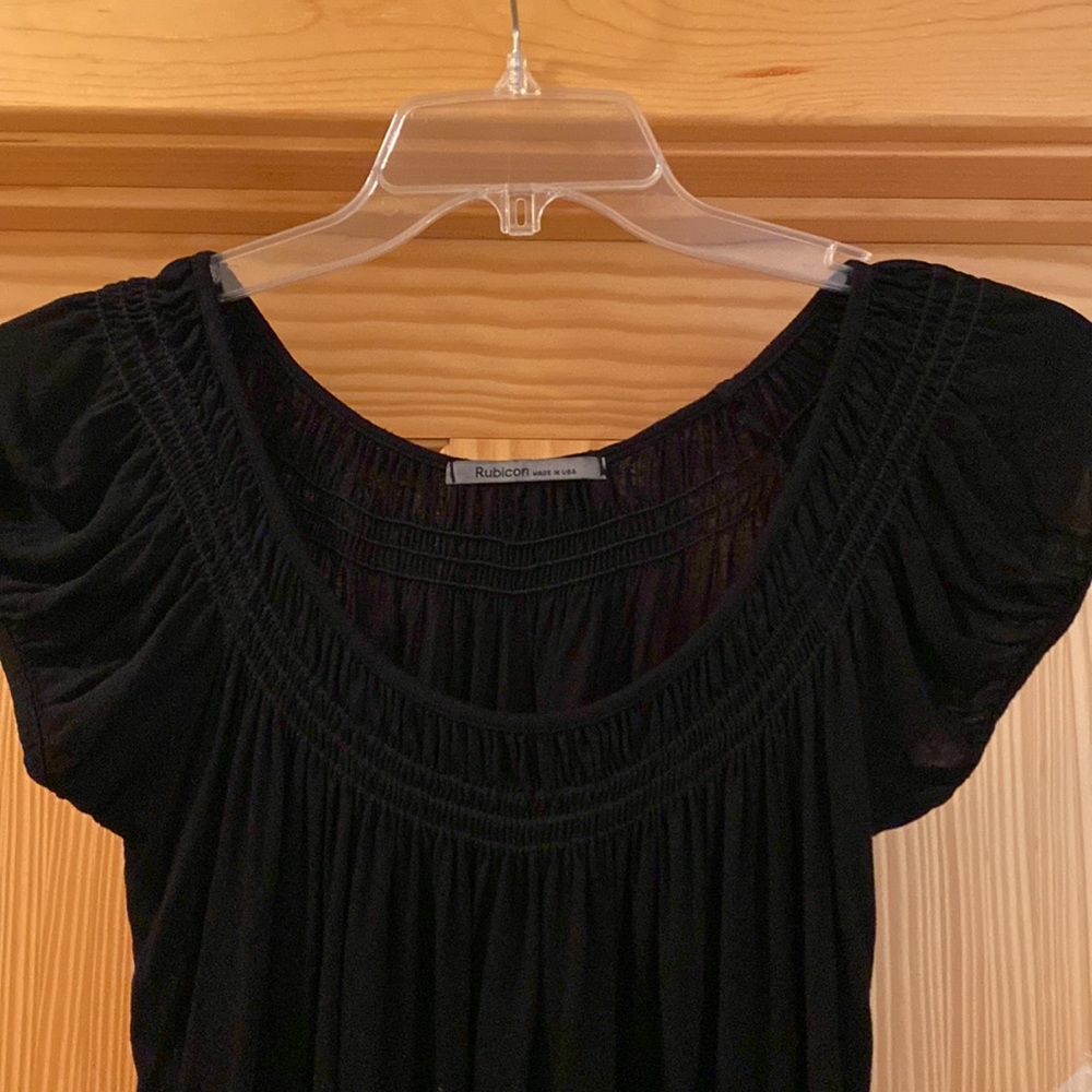Rubicon black cap sleeve shirt